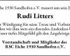 Wir trauern um Rudi Litters